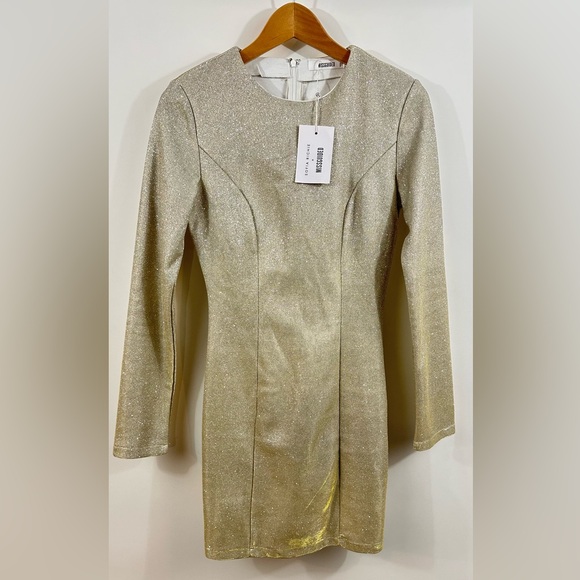 Missguided + Sofia Richie Metallic Bodycon Mini Dress - Picture 2 of 9